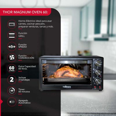 Imagen 2 del producto Horno Eléctrico Thorben Thor Magnum Oven 60 lts.