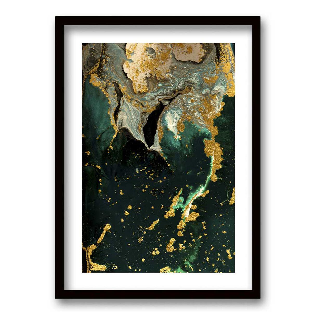 Cuadro Decorativo Retela Marmol Verde 50 x 35 cm