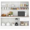 Mueble de Cocina Vekkahome White 1 Cajón 12 Puertas Café
