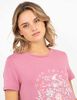 Polera Con Estampado Manga Corta Mujer Icono