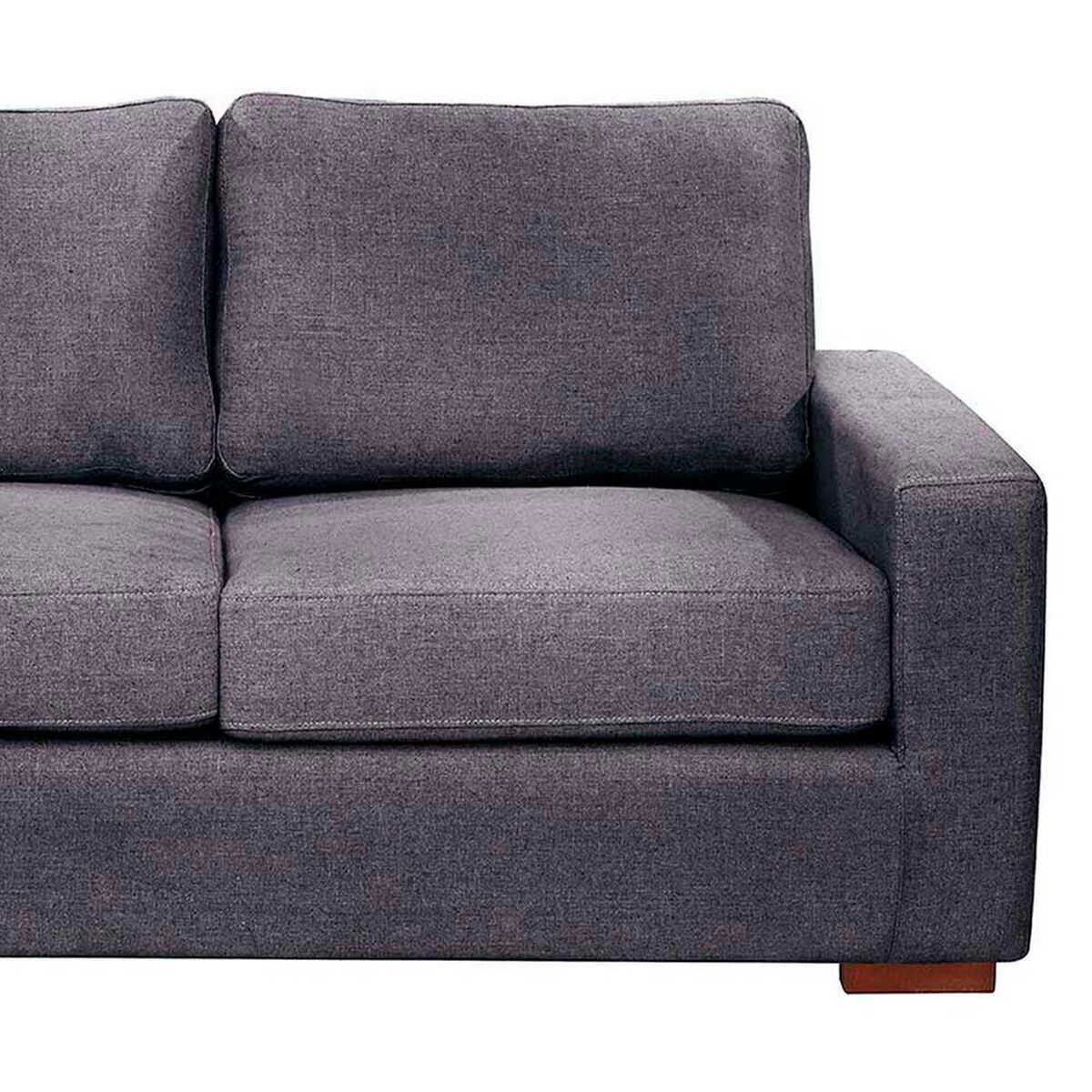 Sof&aacute; Seccional Izquierdo Latam Home Livorno 3 Cuerpos Gris Oscuro