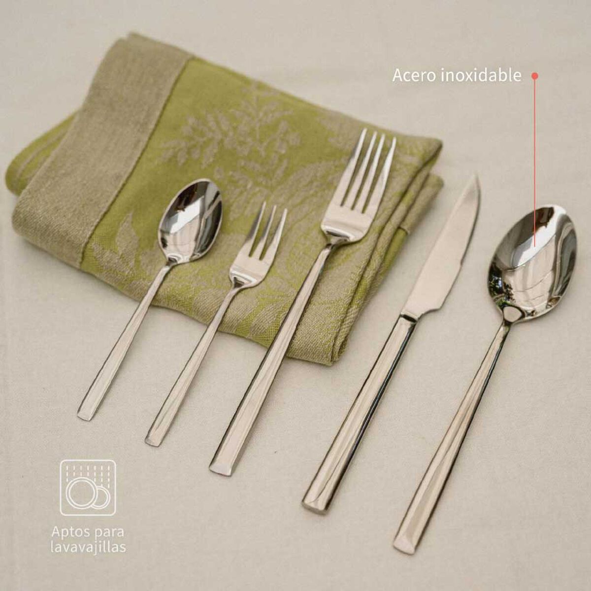 Set de Cuchillería Simplit Sicilia 30 Piezas Blanco