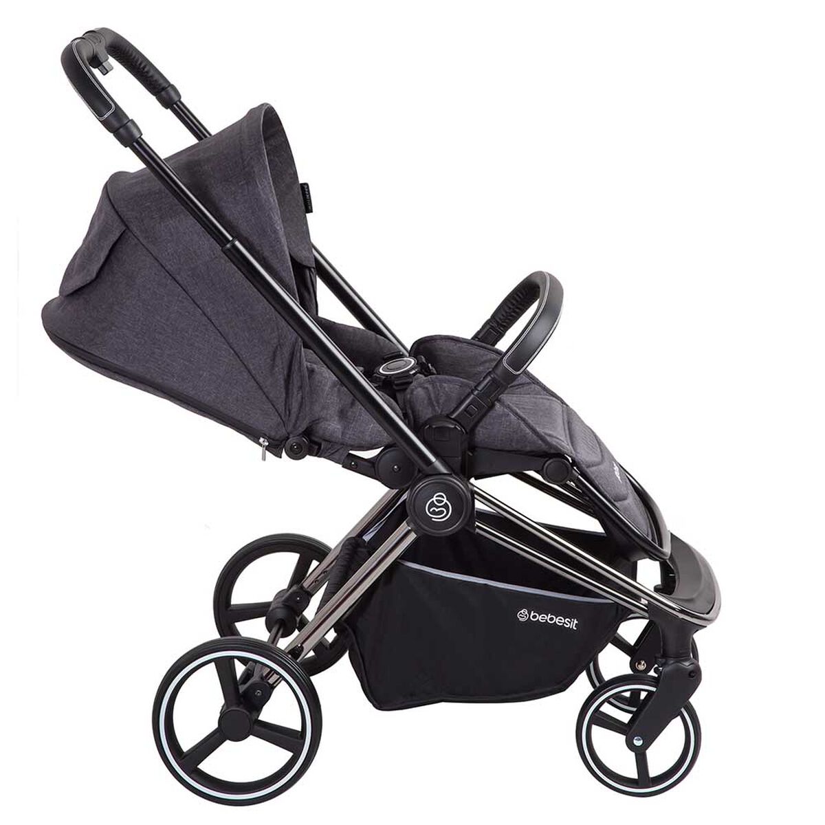 Coche Travel System Sonic Negro Bebesit