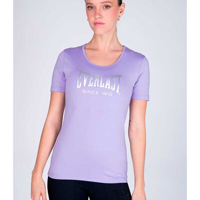 Polera Fitness Mujer Everlast Lila, Menta, Negro