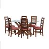 Juego de Comedor Latam Home Merida 6 Sillas Palo Rosa
