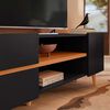 Rack TV Purus Altavision Hasta 65" Negro y Café