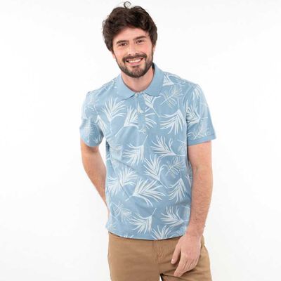Polera Piqué Hombre Portman Club Celeste