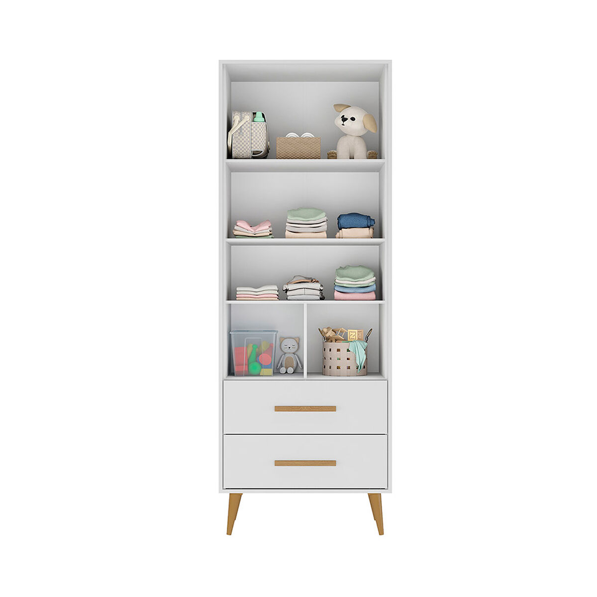 Closet Di Poretti Design Encanto 2 Cajones 2 Puertas Blanco