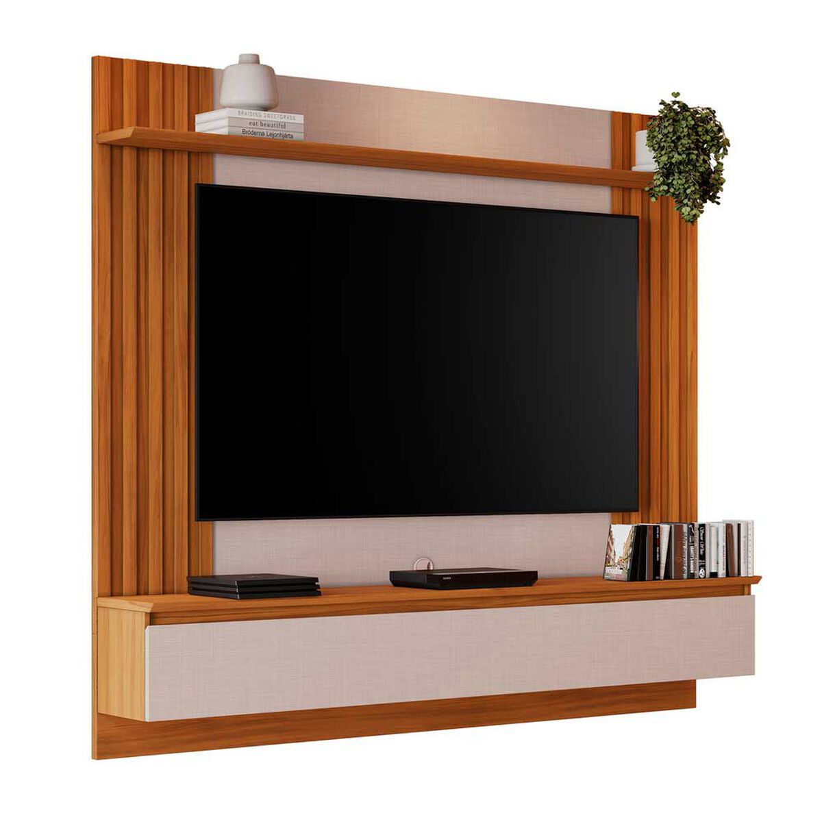 Panel TV Home Mobili Matta Hasta 65" Off White/Freijo