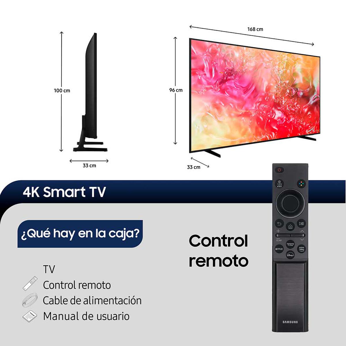 LED Samsung 75" DU7000 4K UHD Smart TV 2024