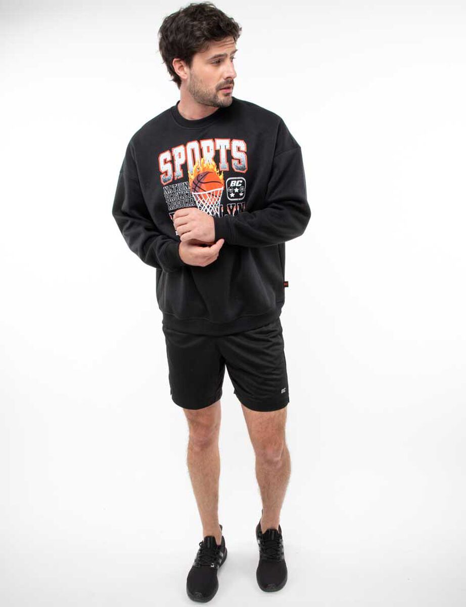 Poleron Deportivo Hombre Black County