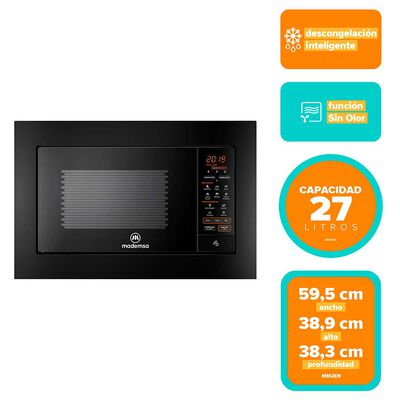 Imagen 1 del producto Microondas Empotrable Mademsa MM2EN 27 lts.