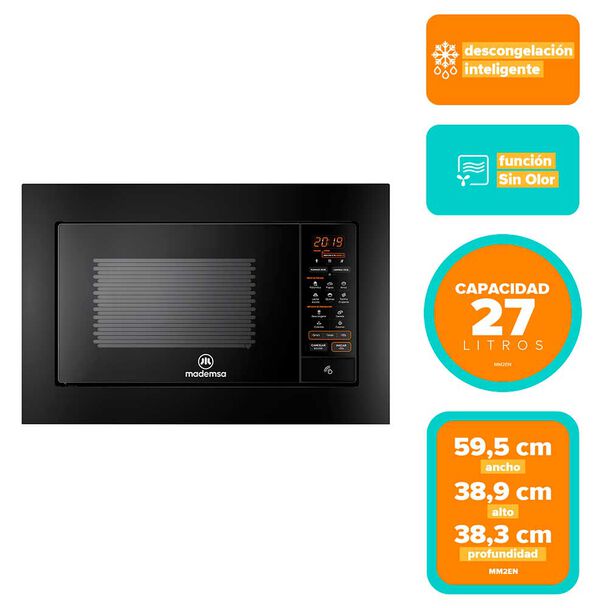 Microondas Empotrable Mademsa MM2EN 27 lts.