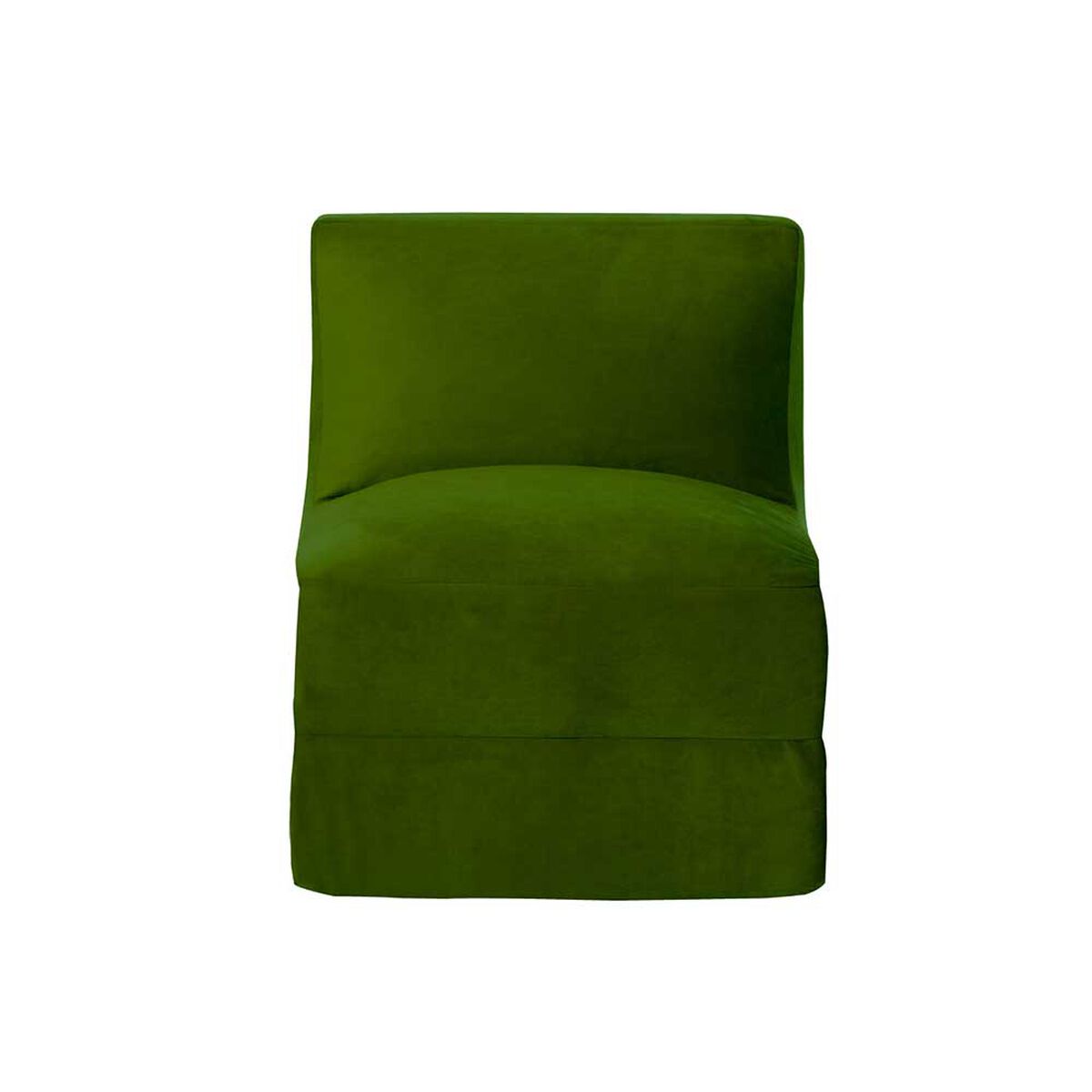 Sof&aacute; Cama Latam Home Velvet Bari 1 Cuerpo Verde