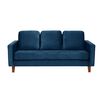 Sofá Latam Home Venecia 3 Cuerpos Azul Petróleo