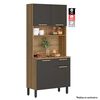 Mueble de Cocina Roca Avela Miel Grafito 1 Cajón 4 Puertas