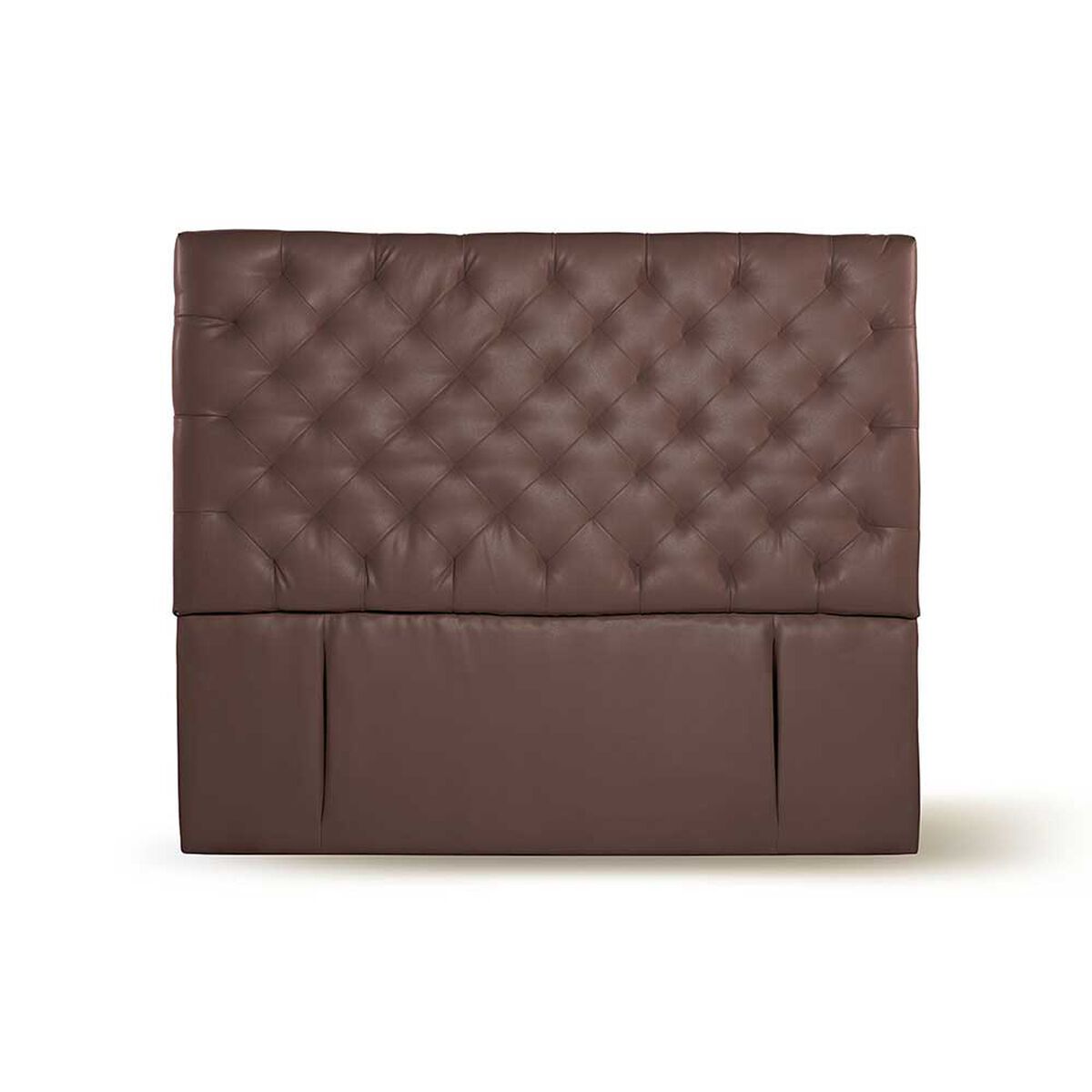 Respaldo Latam Home King Brescia PU Chocolate