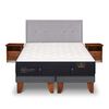 Cama Europea CIC Base Dividida King Premium + Respaldo + Veladores