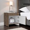 Velador TuHome Colore 1 Puerta Bellota y Blanco