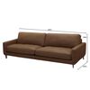 Sofá Amuv Alicante 3 Cuerpos Café