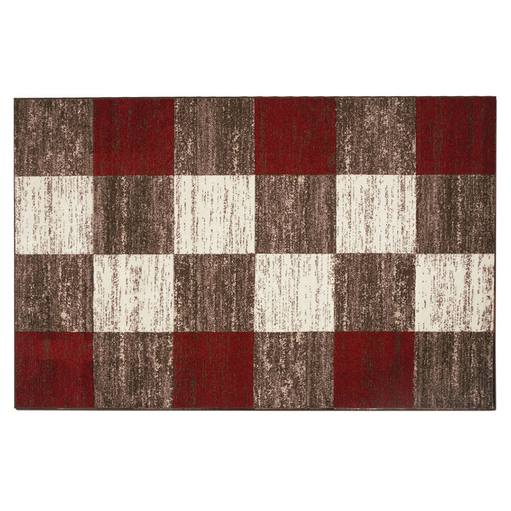 IDETEX Alfombra Frize Carved D4 80X120 Cm Rojo