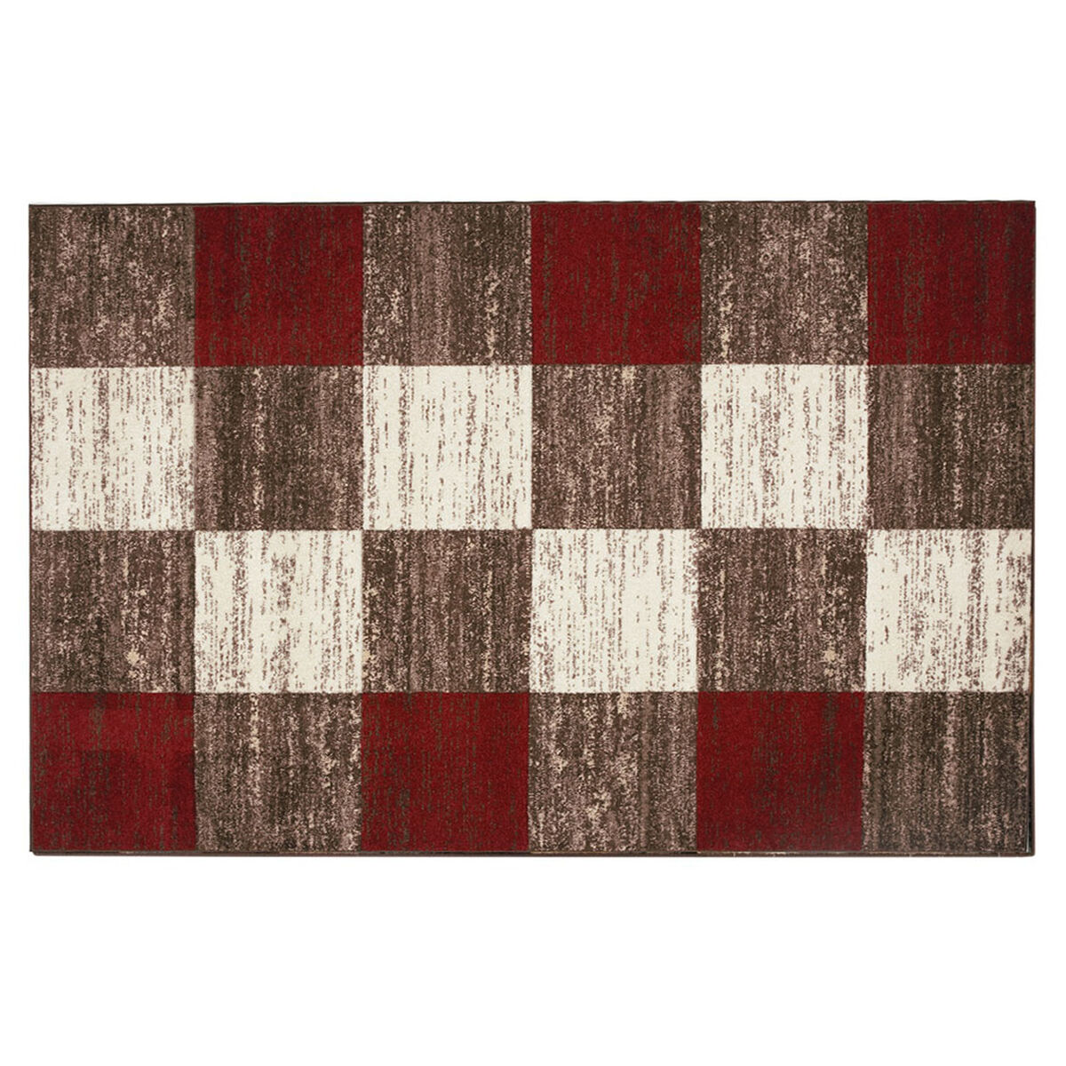 Alfombra Frize Carved D4 80X120 Cm Rojo