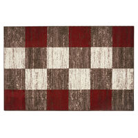 Alfombra Frize Carved D4 80X120 Cm Rojo