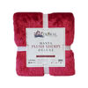 Manta Plush Sherpi Deluxe 127X152 Rojo
