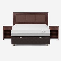 Boxet Rosen 2 Plazas Pratta + Respaldo + 2 Veladores Rachel