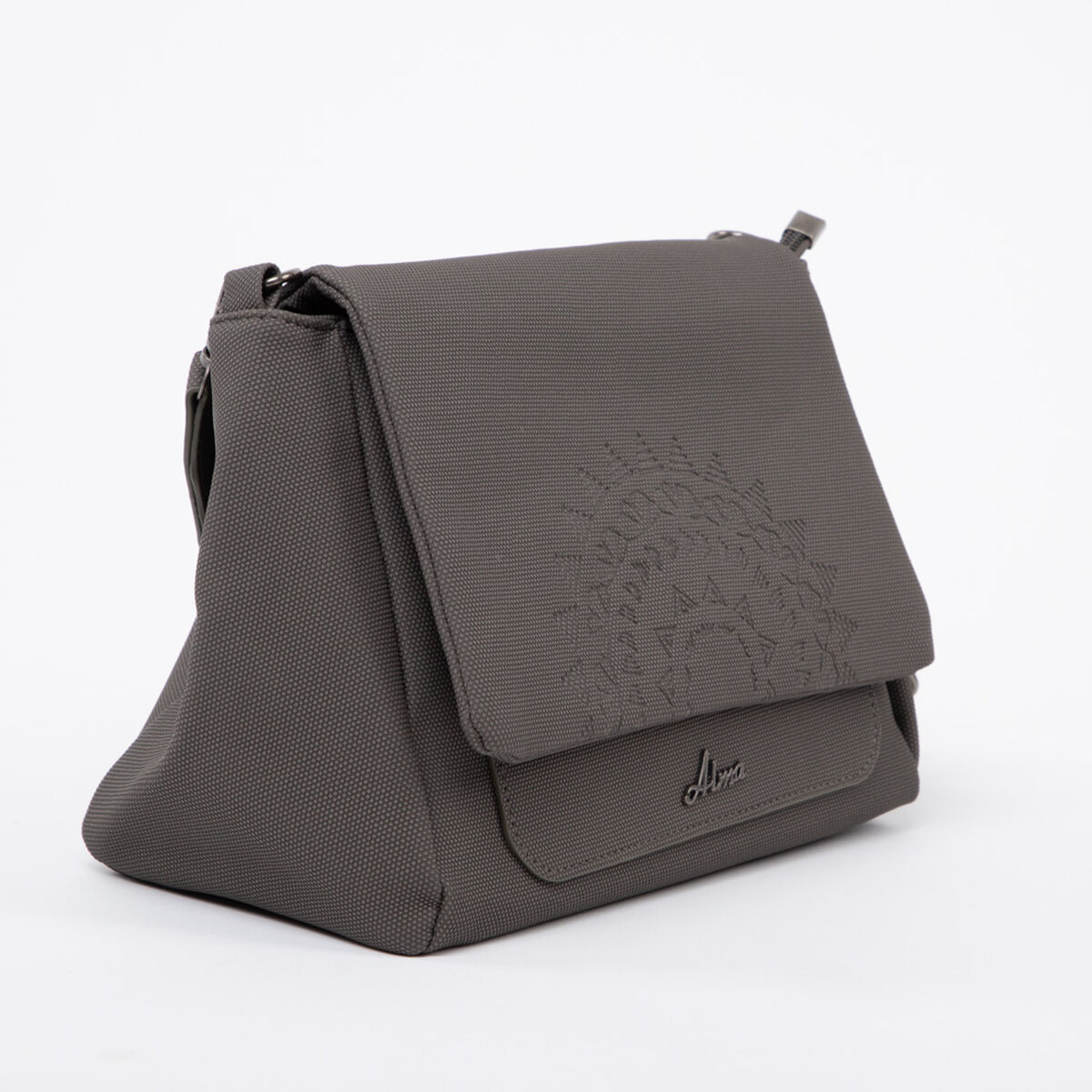 Bolso Ecocuero Gris Alma
