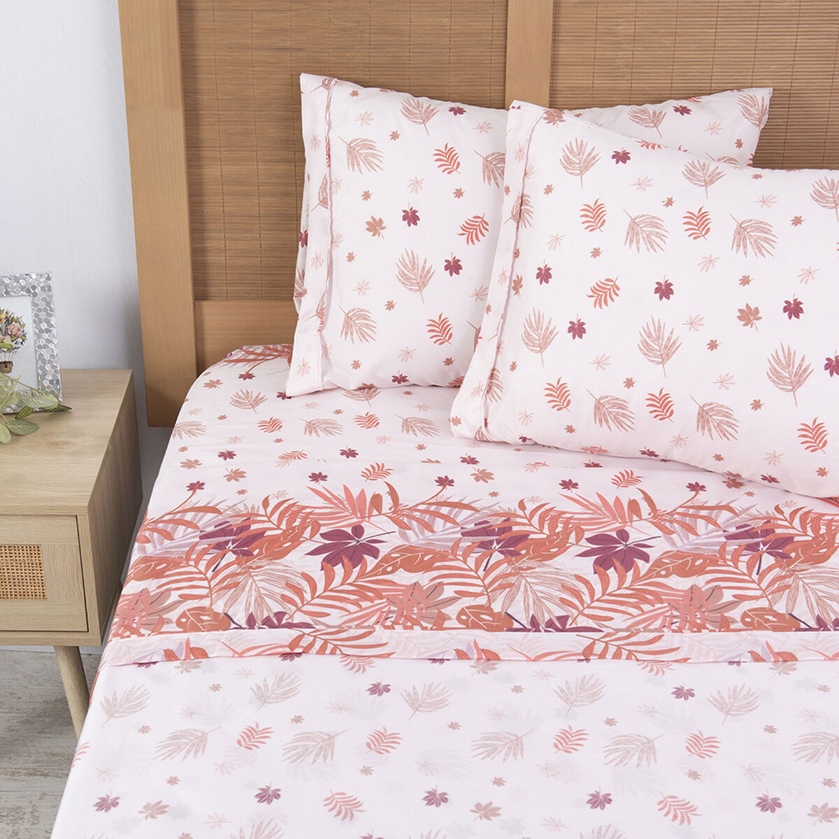 Juego de Sábanas Plumetti King Estampada Ginko