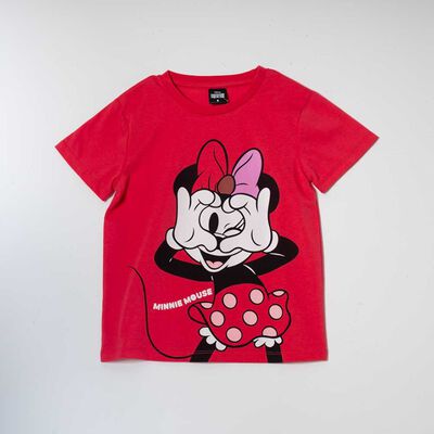 Polera Manga Corta Niña Minnie