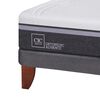 Cama Europea CIC 2 Plazas  Ortopedic Advance + Respaldo + Velador Eufrates