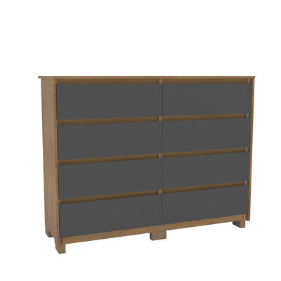 Imagen 1 del producto Cómoda Vekkahome Coimbra 8 Cajones Grafito