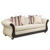 Juego de Living Innovamuebles Palermo Sofá 3 Cuerpos + Sofá 2 Cuerpos Beige