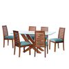 Juego de Comedor Latam Home Alicante 6 Sillas Turquesa
