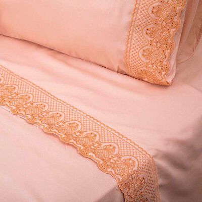 Imagen 1 del producto Juego de Sábanas Doral 1,5 Plazas Santorini Coral