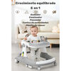 Andador Caminador 5 En 1 con Apoya Pies Lubabycas Rojo