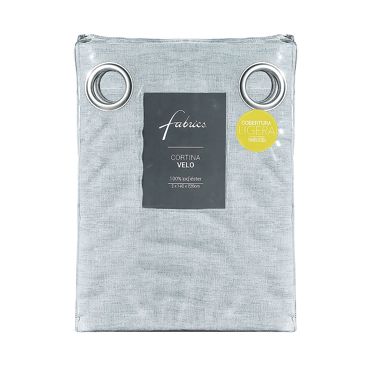 Cortina de Velo Fabrics Lisa 140 x 220 cm Celeste
