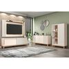 Panel TV 65" + Rack TV 80" + Vitrina + Buffet  Decocasa Mondrian Off White