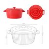Fuente de Cerámica para Horno Cacerola Olla Simplit Roja