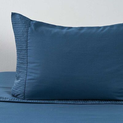 Imagen 2 del producto Juego de Sábanas American Family 1.5 Plazas Plizada Piedra