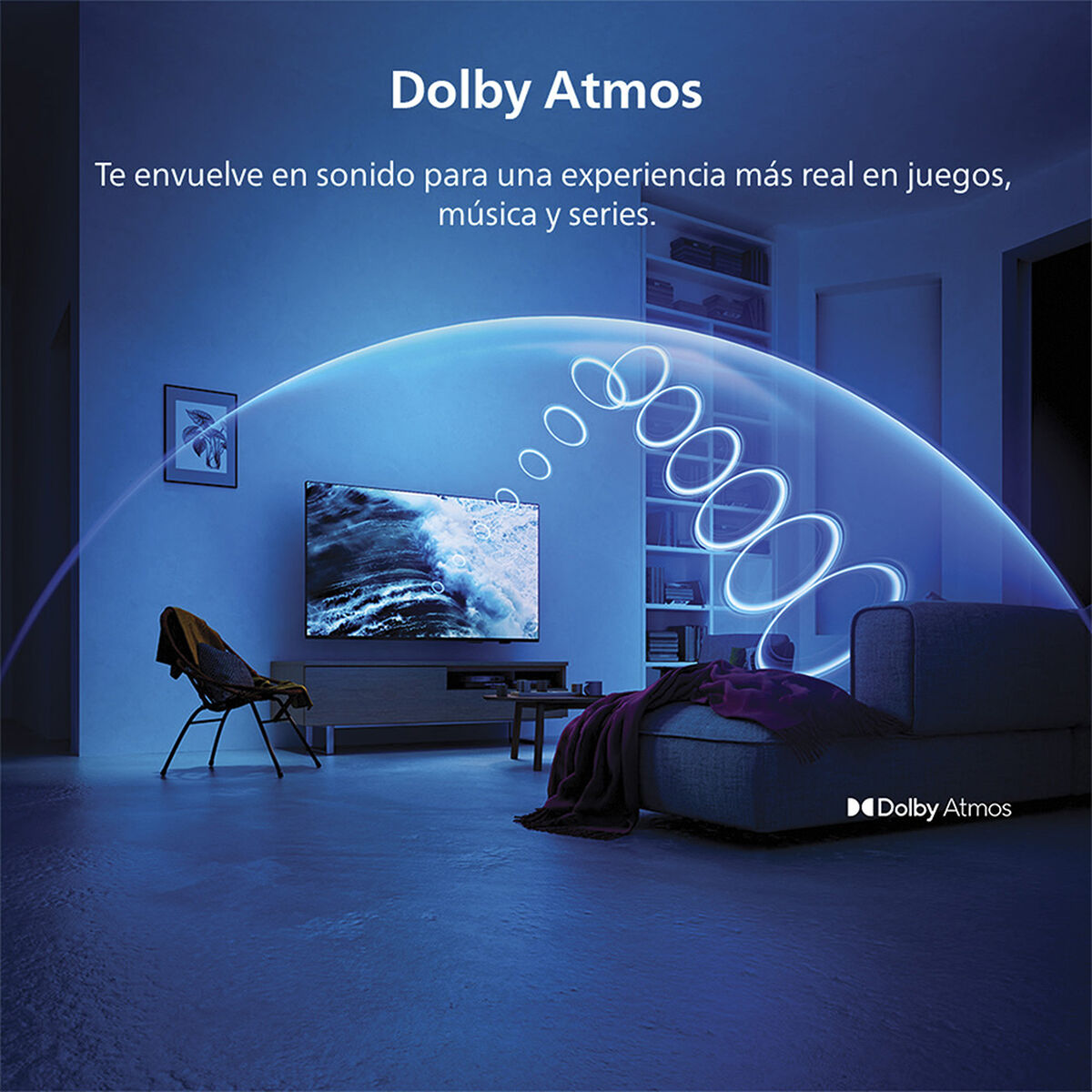 Smart TV QLED 55" Philips 4K UHD Titan OS 55PUD8250