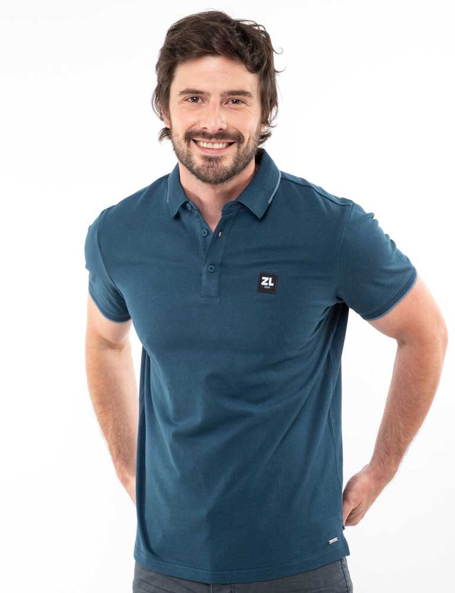 Polera Piqué Slim Manga Corta Hombre Zibel