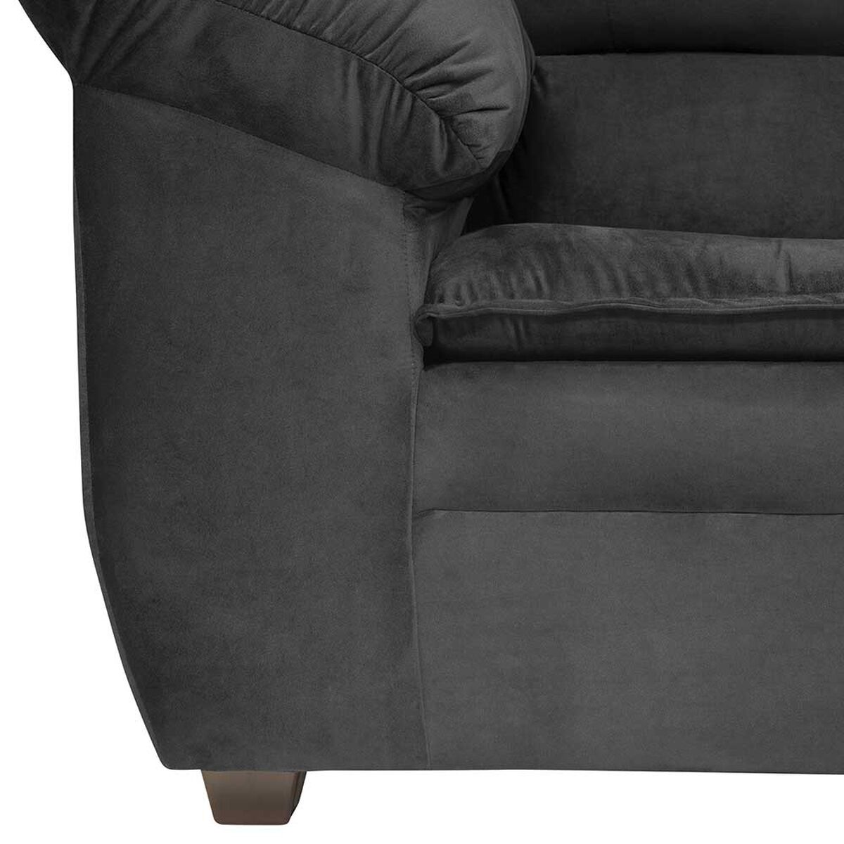 Juego de Living Innovamuebles Liverpool Sofá 3 Cuerpos + Dos Butaca 1 Cuerpo Negro