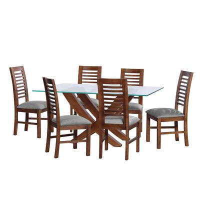Juego de Comedor Latam Home Alicante 6 Sillas Gris