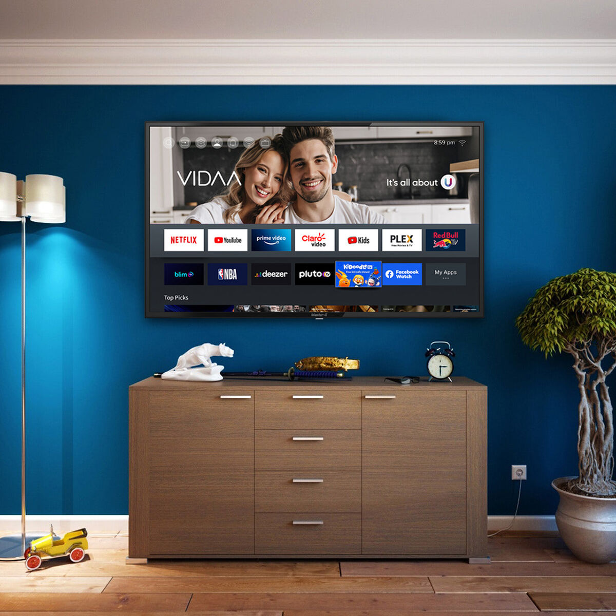 LED 55" Master-G MGV55 Smart TV UHD 4K