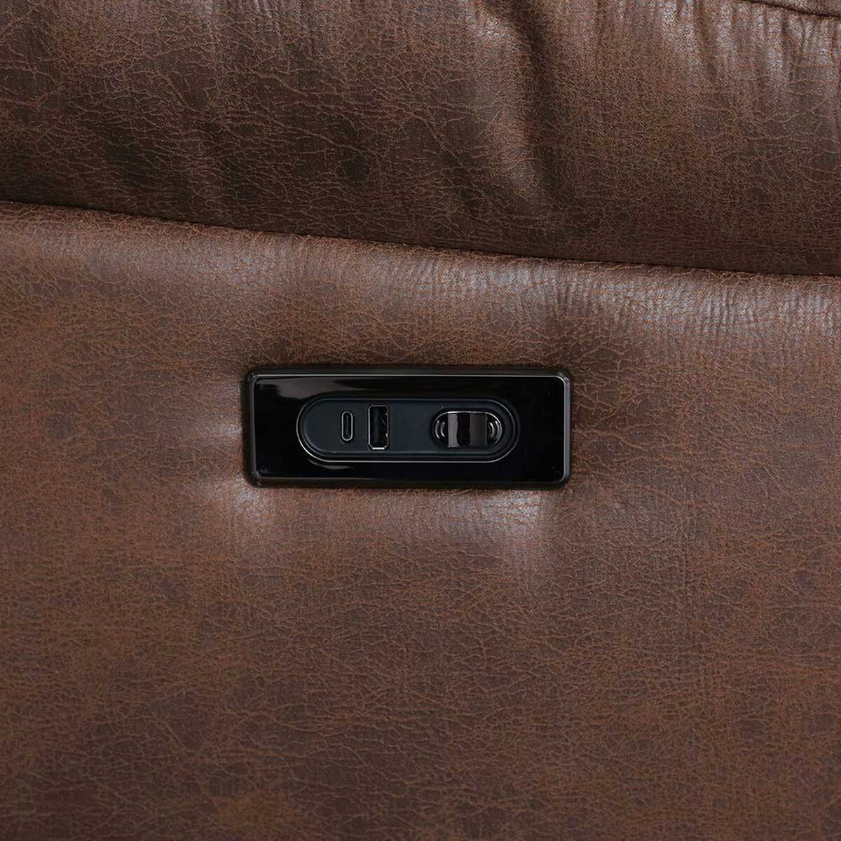 Juego de Living Reclinable CIC Domingo 3C+1C+1C Caf&eacute;