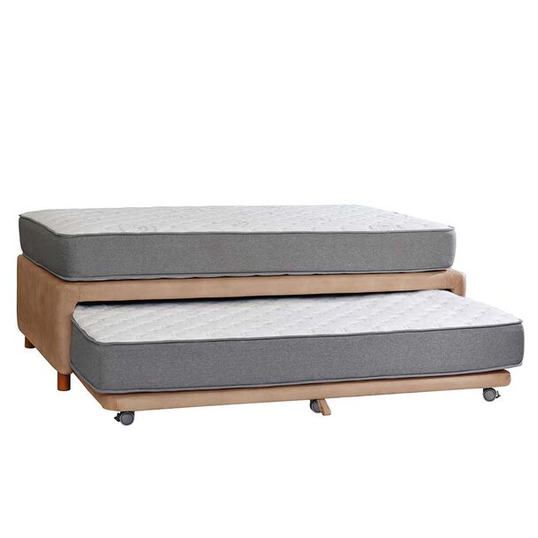 Cama Nido Latam Home 1,5 Plazas Zen Best Cuero Beige