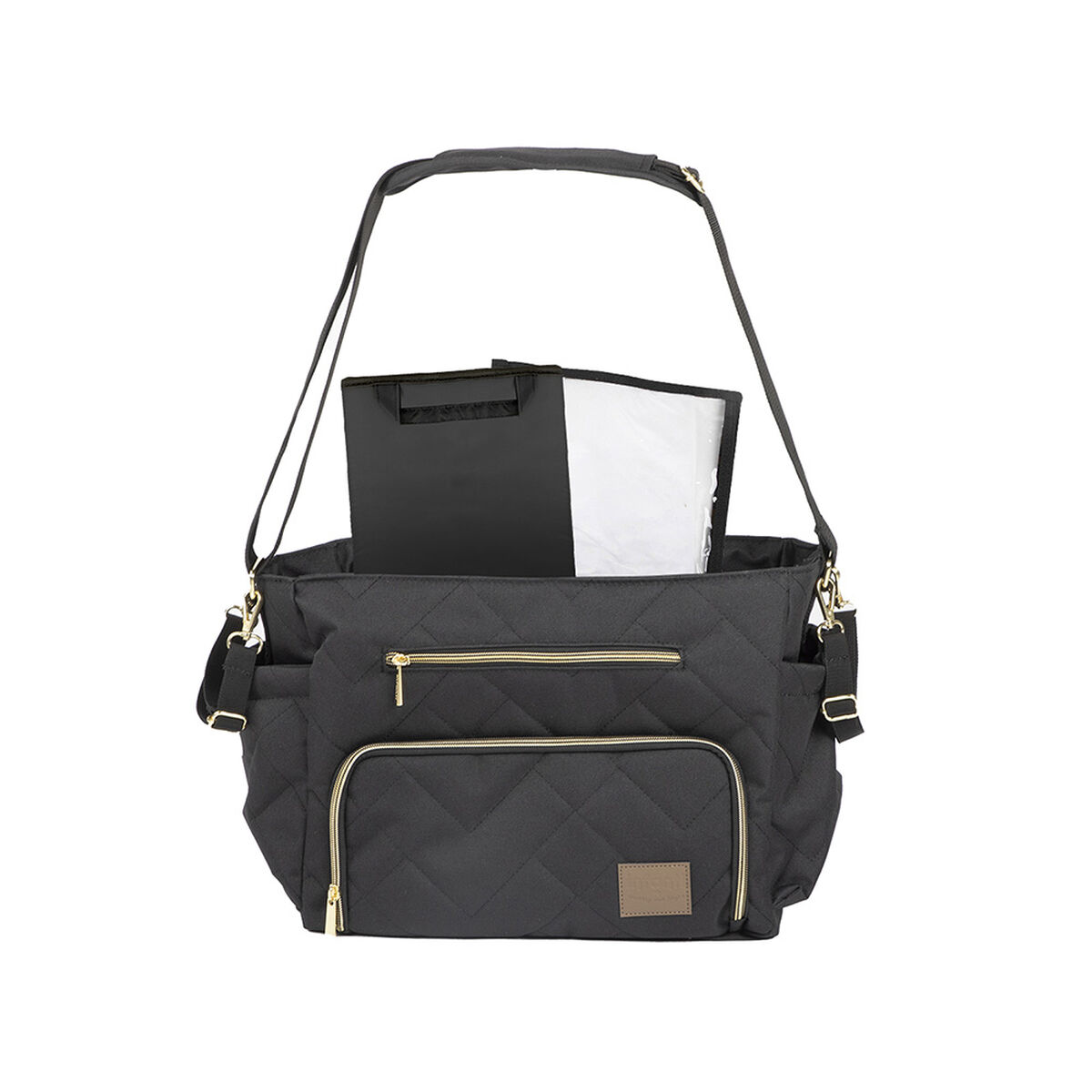Bolso Motto Gold Negro